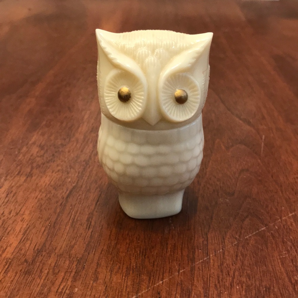 Avon glass owl moon wind